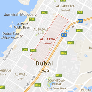 satwa location map in dubai