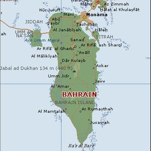 Bahrain map 