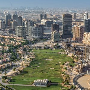 dubai sports city from the air