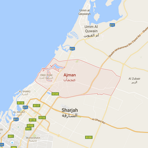 ajman location map