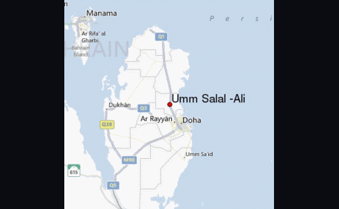 Umm Salal Ali on Map 