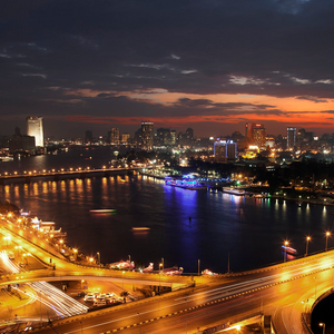 egypt at night on the river