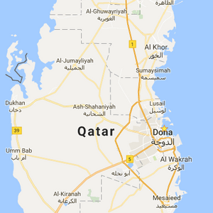 Lusail on Qatar Map