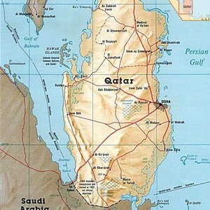 Map of Qatar 