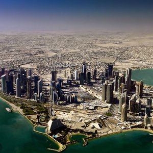 Aerial View of Qatar 