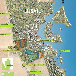 Map of Lusail