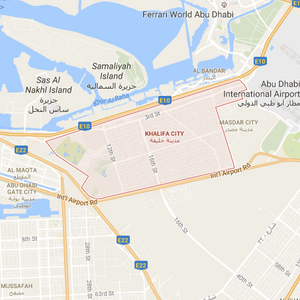 khalifa city location map