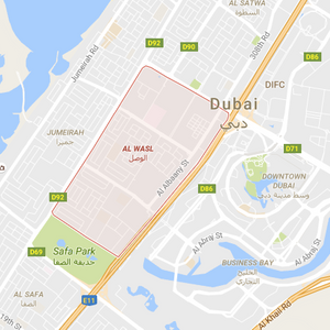 al wasl location map