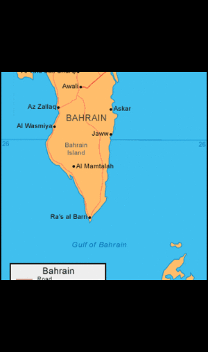 Map of Bahrain 