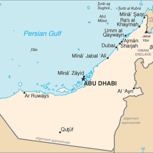 map of uae