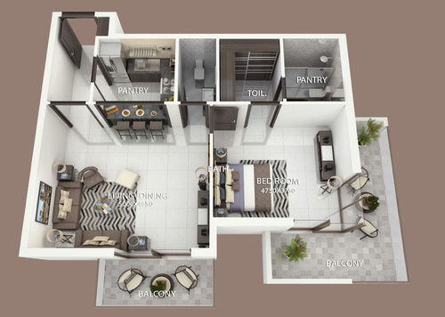 Off Plan: Multiple Studio with Balcony in Phase 2