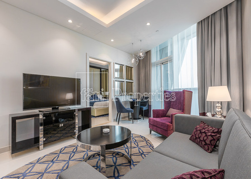 1BR High Floor with Burj and Canal View!