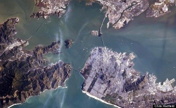 San Francisco Bay from space 