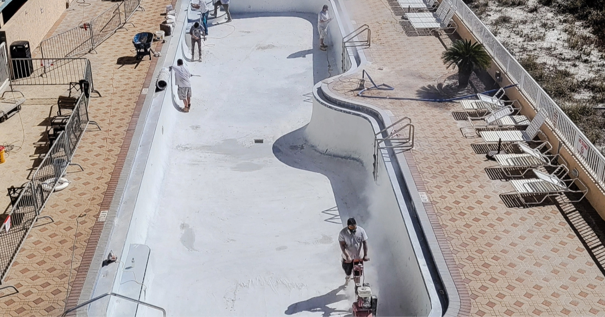Pool construction