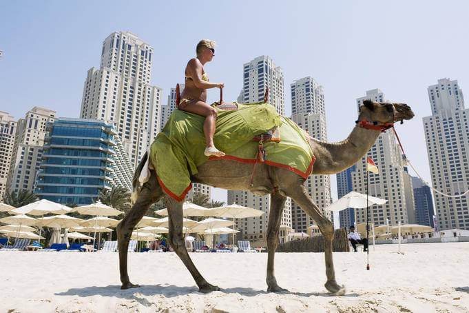 Beach in Dubai Marina