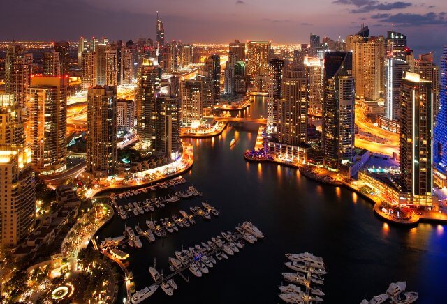 Dubai-Marina-at-night