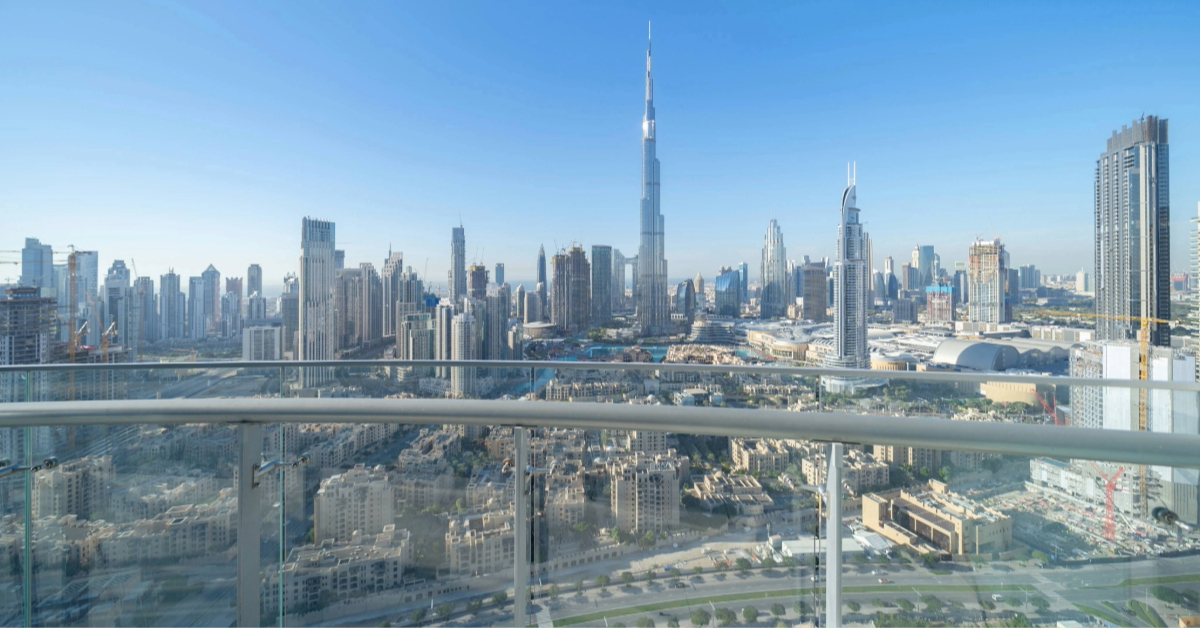 balcony view in Dubai