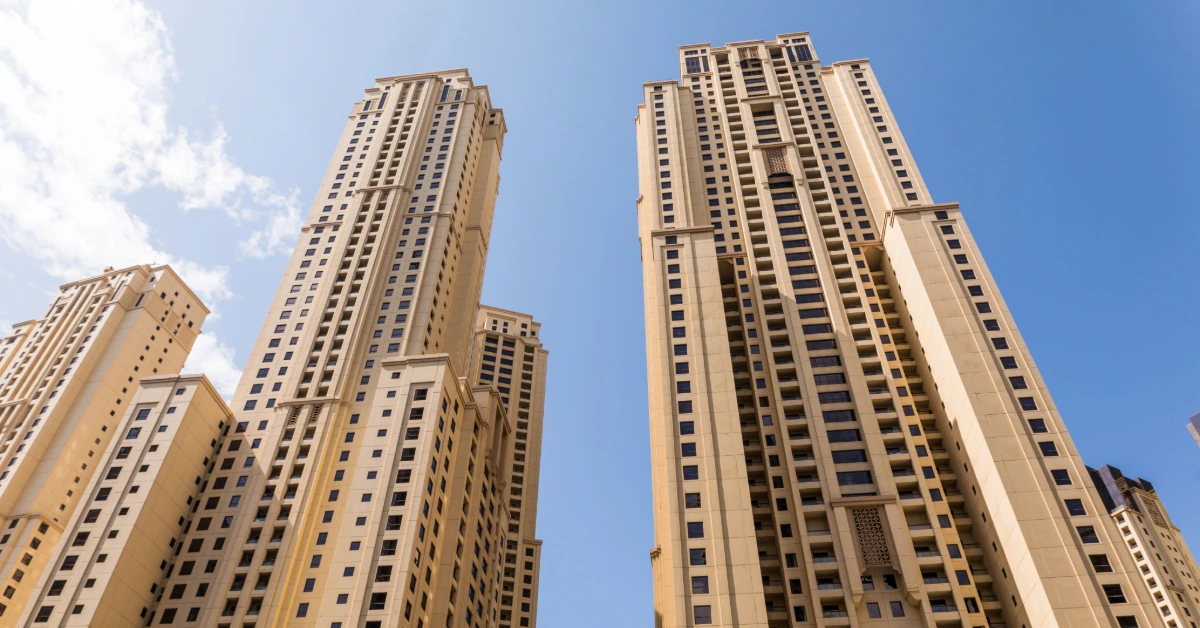 Luxury residential towers near Sharjah