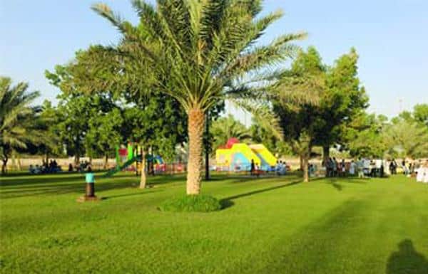 Al Khalidiya Park is a magnet for families in the neighbourhood.