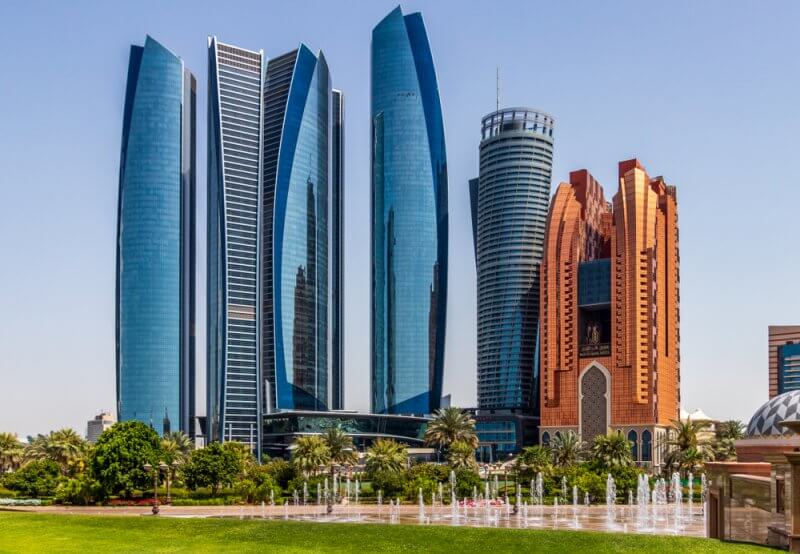 The five towers reflect everything Abu Dhabi is meant to be. 