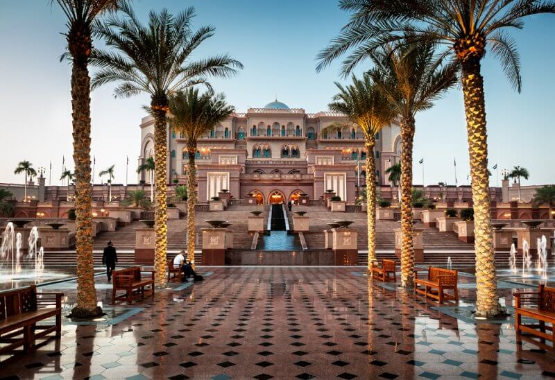 Emirates Palace is one of the most luxurious hotels in the city and it is run by Kempinski.