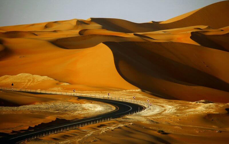 You will be surrounded by vast expanses of sand in Liwa.