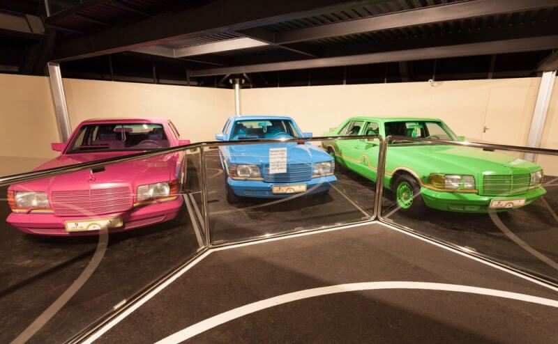 This is a huge museum for classic American cars and offroad vehicles.