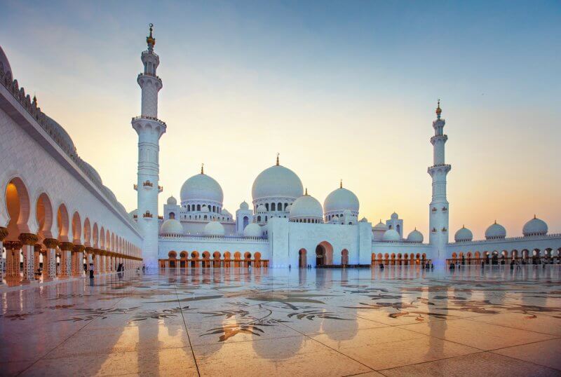 Sheikh Zayed Grand Mosque is one of the biggest tourist attractions in Abu Dhabi.