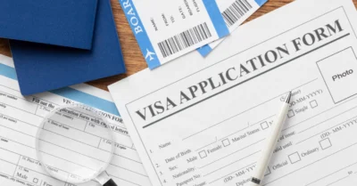 visa application assortment
