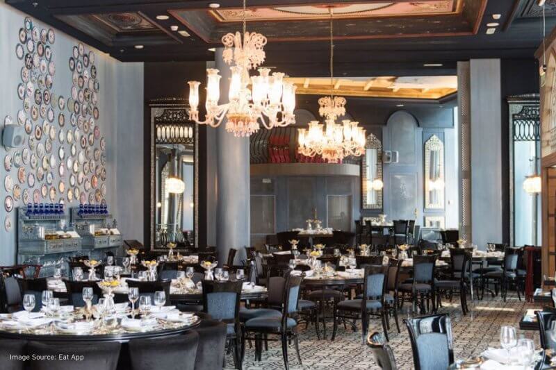 This fine dining outlet at The Address Downtown has gorgeous blue interiors and equally impressive food to match. 