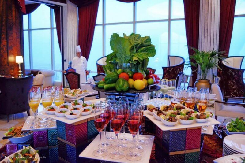 The Abu Dhabi Suite will offer spectacular views of the UAE capital as you dine on exquisite Middle Eastern cuisine. 