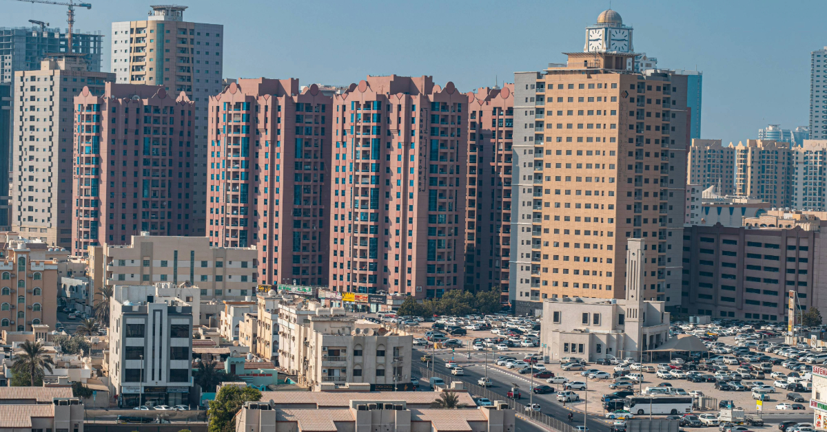 Modern cityscape of Ajman