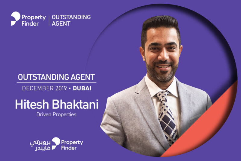 The Outstanding Agent Award goes to Hitesh Bhaktani from Driven Properties in Dubai — December 2019