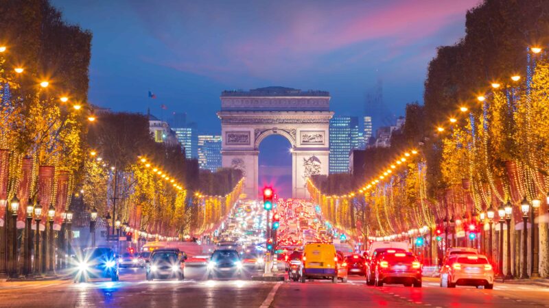 Christmas in Paris France 