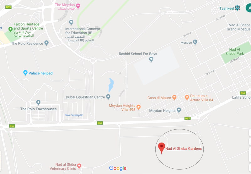 Nad Al Sheba Gardens Location