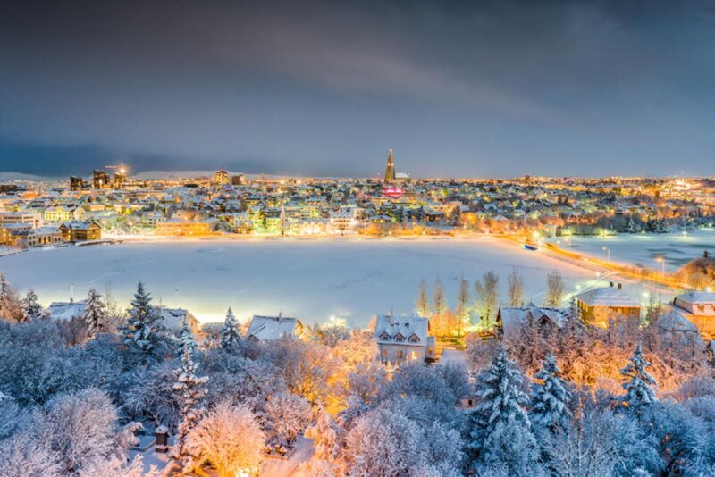 Christmas in Reykjavik Iceland 