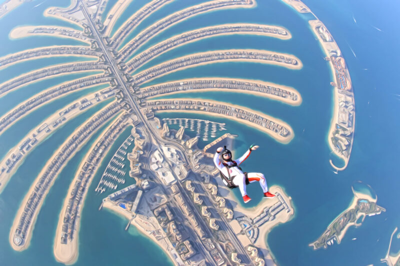 Skydiving in Dubai