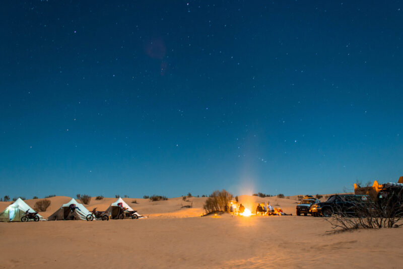 desert camping in Abu Dhabi