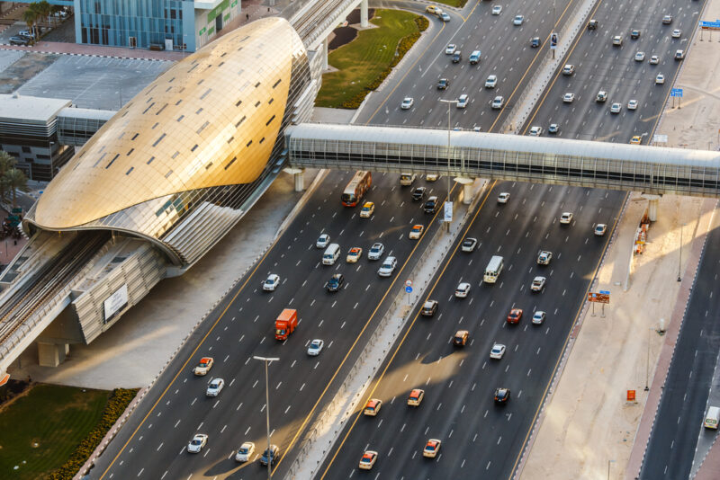 dubai metro route