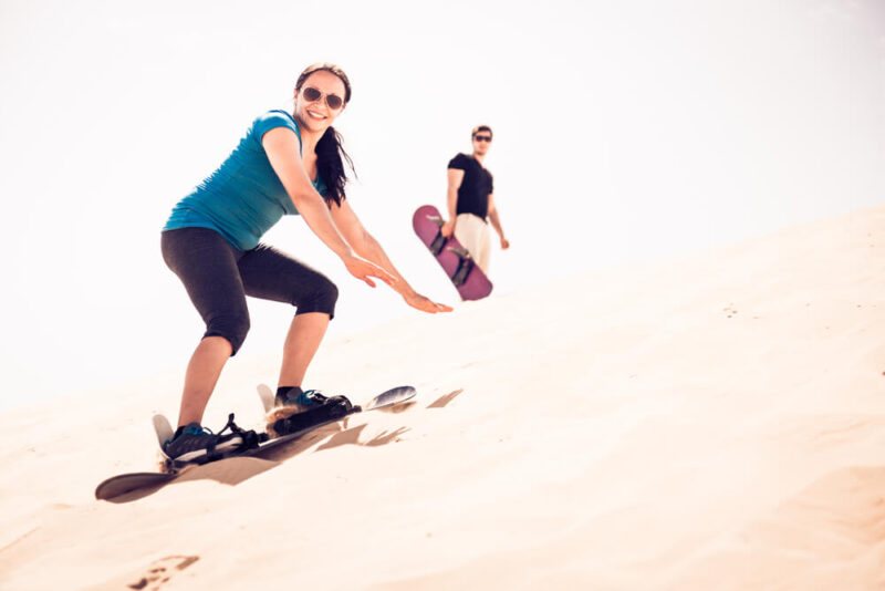 Sandboarding in Abu Dhabi