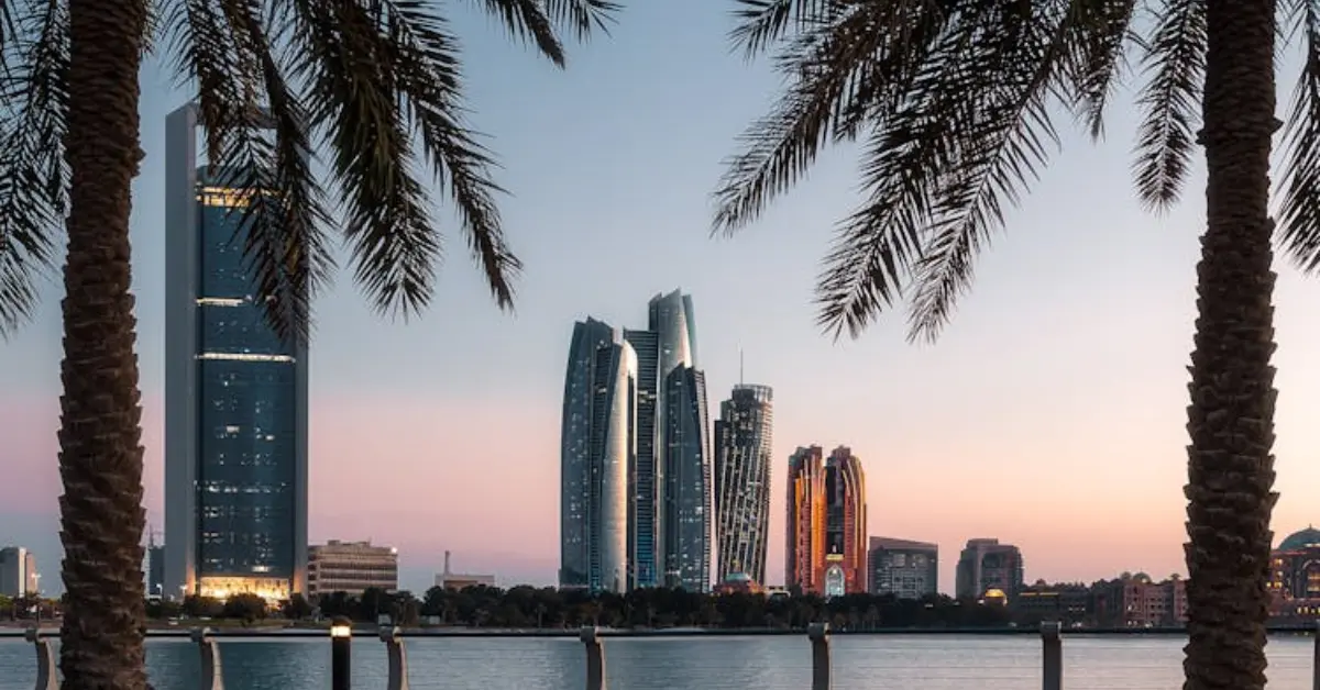 Abu Dhabi Corniche in the morning