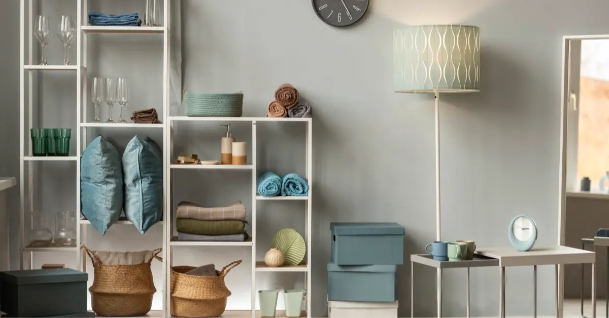 A modern set of shelves