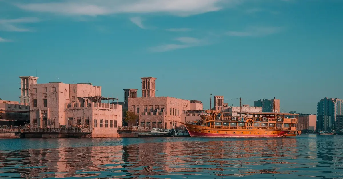 صورة توضح منطقة السيف في خور دبي