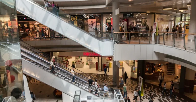 Inside a shopping mall in the UAE