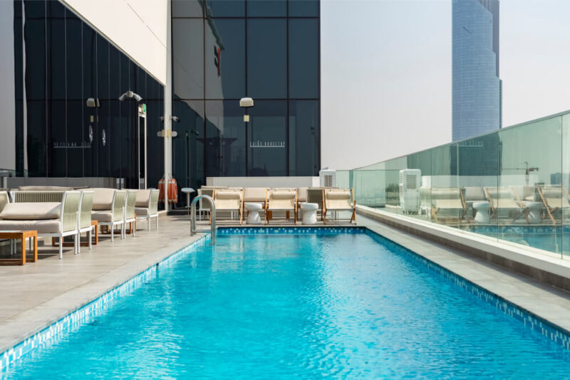hotel with pool in karama