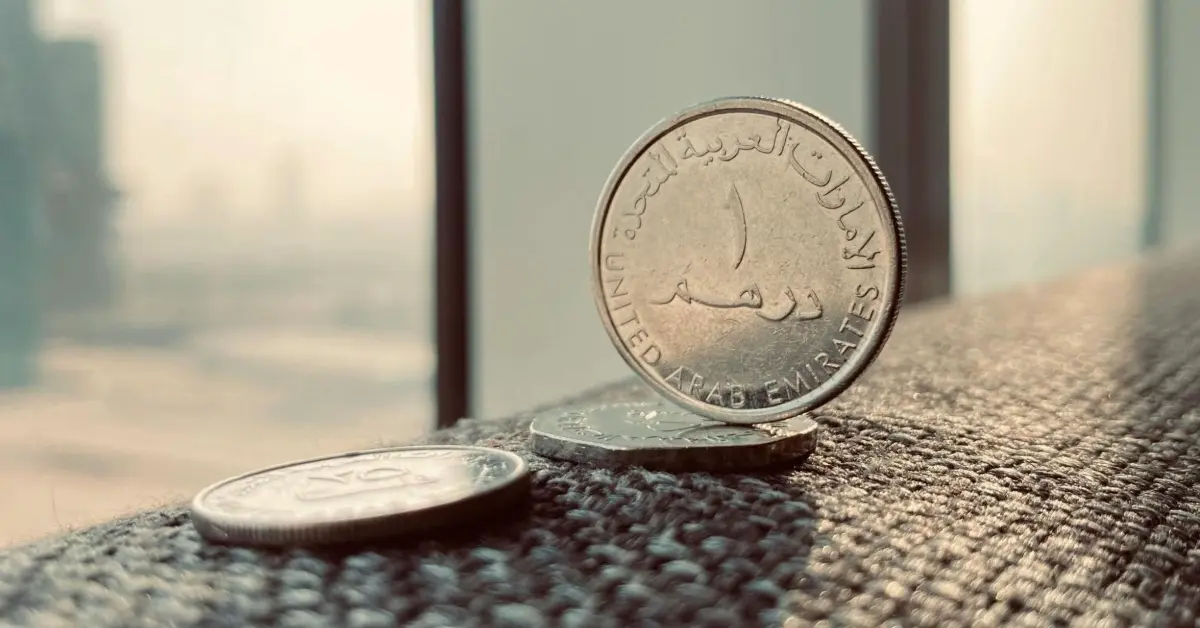صورة لعملات معدنية إماراتية