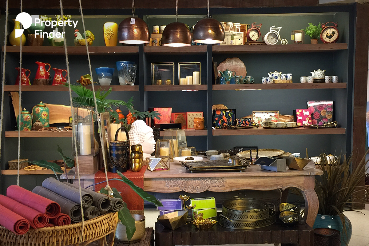 Dubai home decor stores Pan Emirates CB2 JYSK Property finder