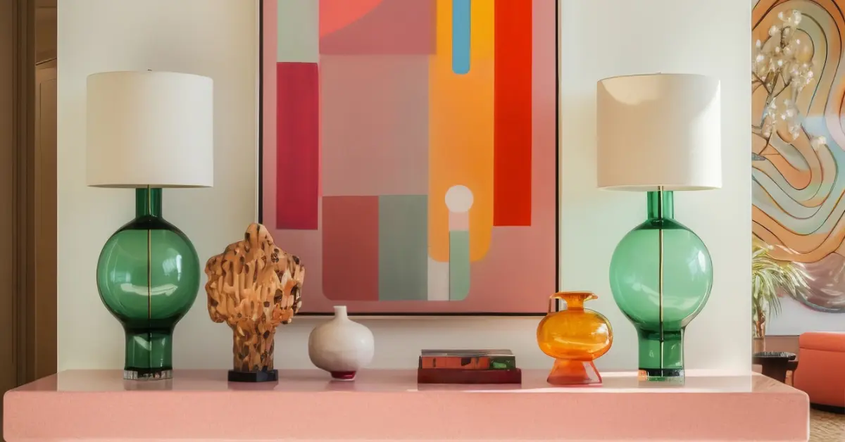 Home entryway with modern furnishing and design