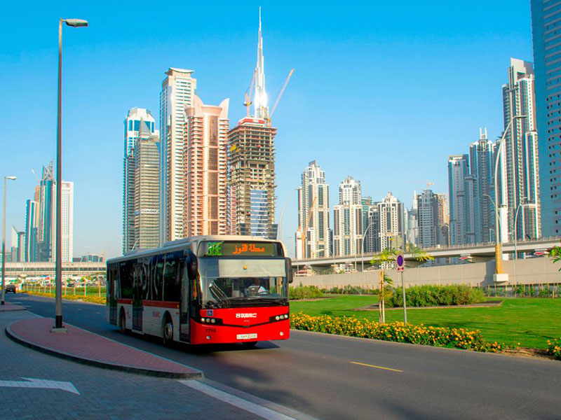 bus in dubai