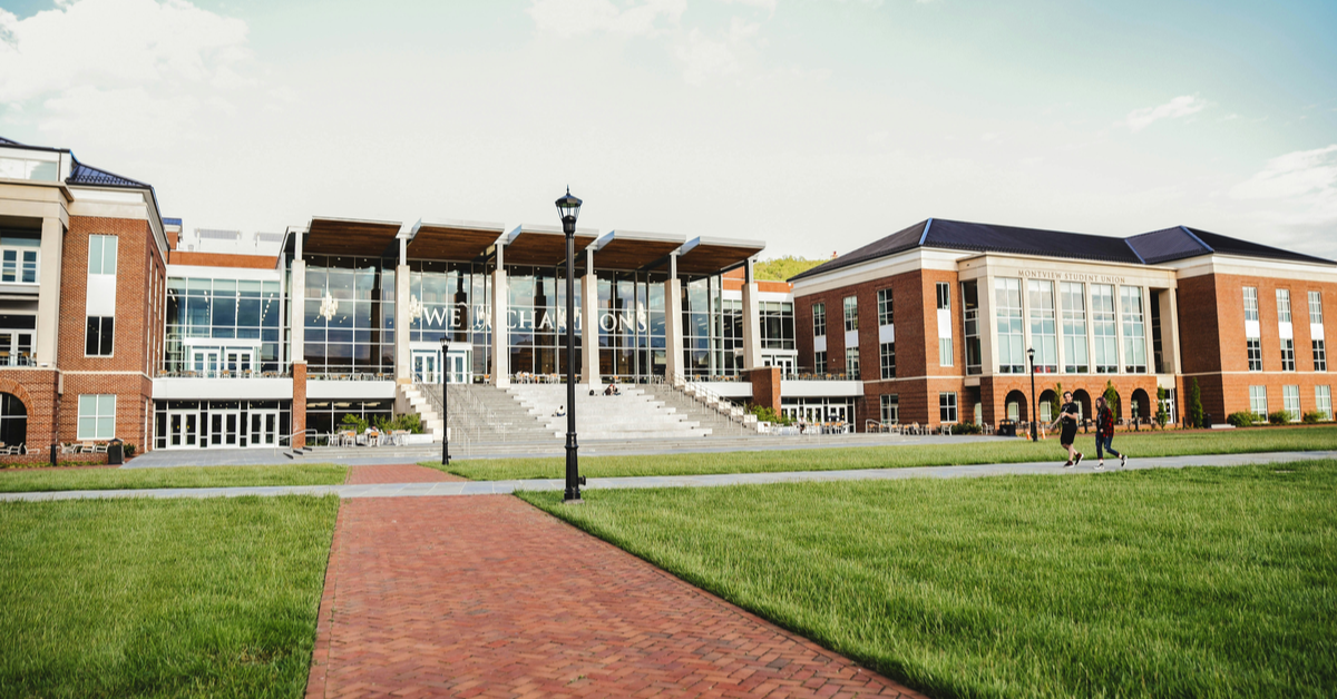 The exterior of the building